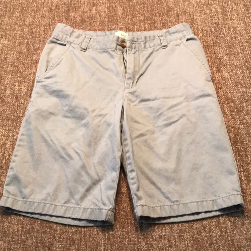 Like new boys khaki shorts light blue size 12